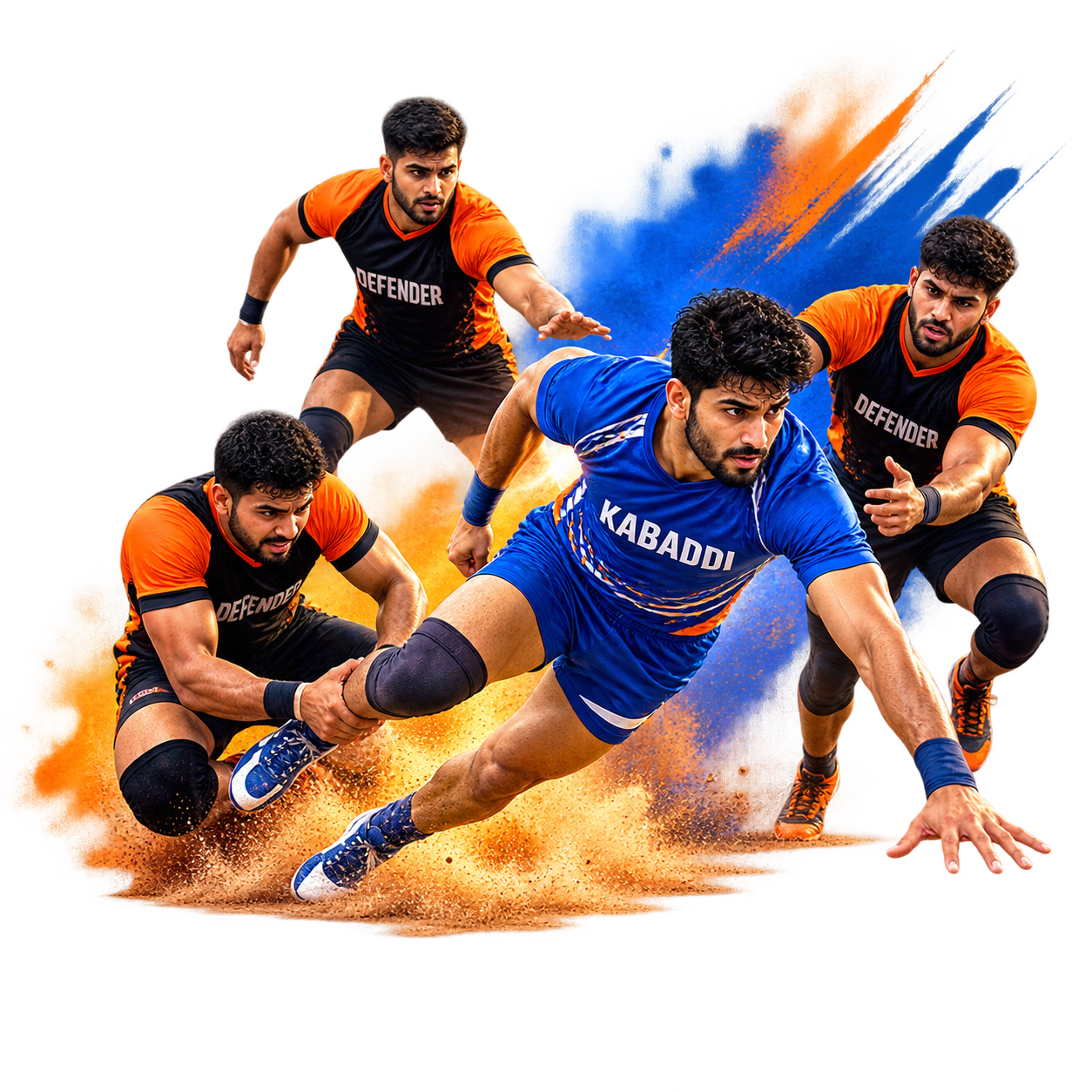 Kabaddi players